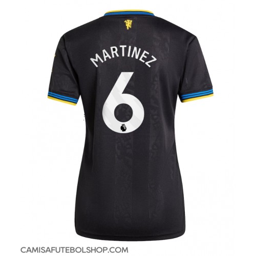 Camisa de time de futebol Manchester United Lisandro Martinez #6 Replicas 3º Equipamento Feminina 2025-26 Manga Curta